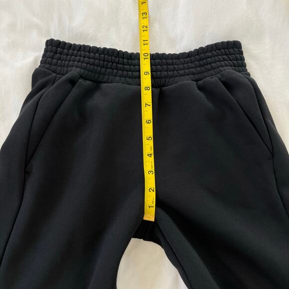 PACT NWT Courtside Classic Black Fleece Split Hem Loungewear Sweatpants, Size XS - Picture 7 of 11